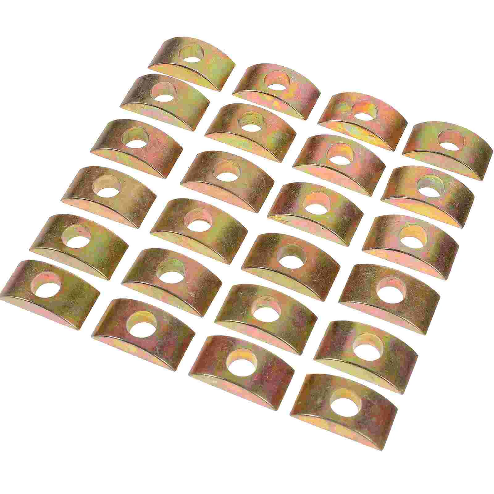 25pcs Furniture Nut Spacers Screw Nut Washers 4-in-1 Half Moon Shape Furniture Nut Spacers bed frame hardware