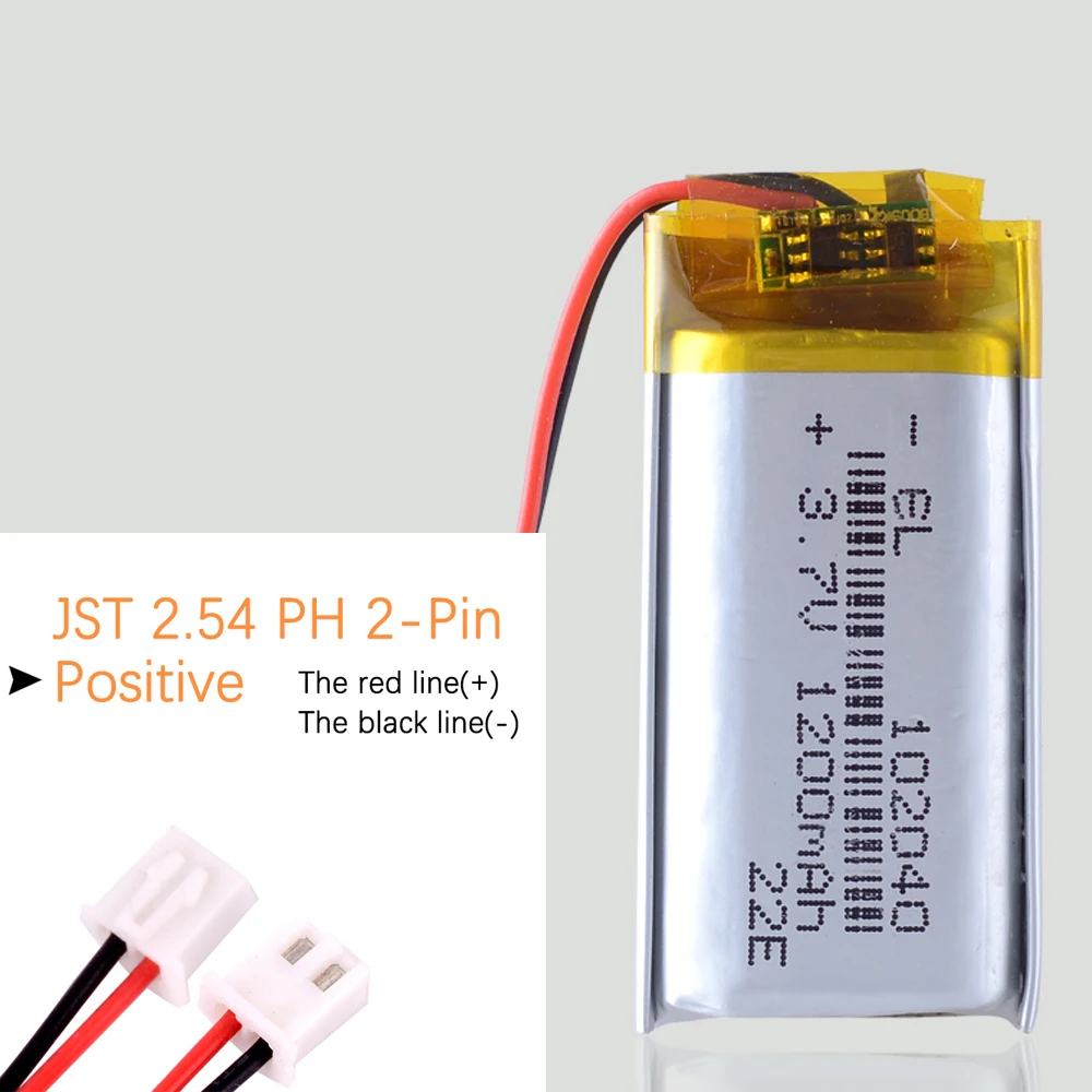 3.7V 1200mAH 102040 Polymer lithium ion / Li-ion battery For GPS Mp3 Mp4  radio-controlled electrical device