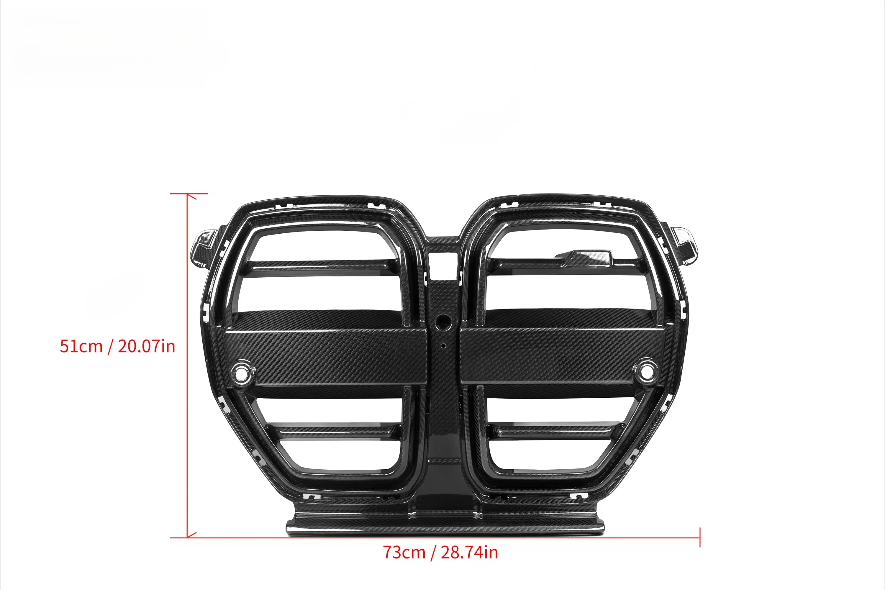 

Front Grill Bumper Kidney Center Mesh Grille G80 G82 M3 M4 Carbon Fiber SQ Style for M3 G80 M4 G82 G83 Competition 2020+