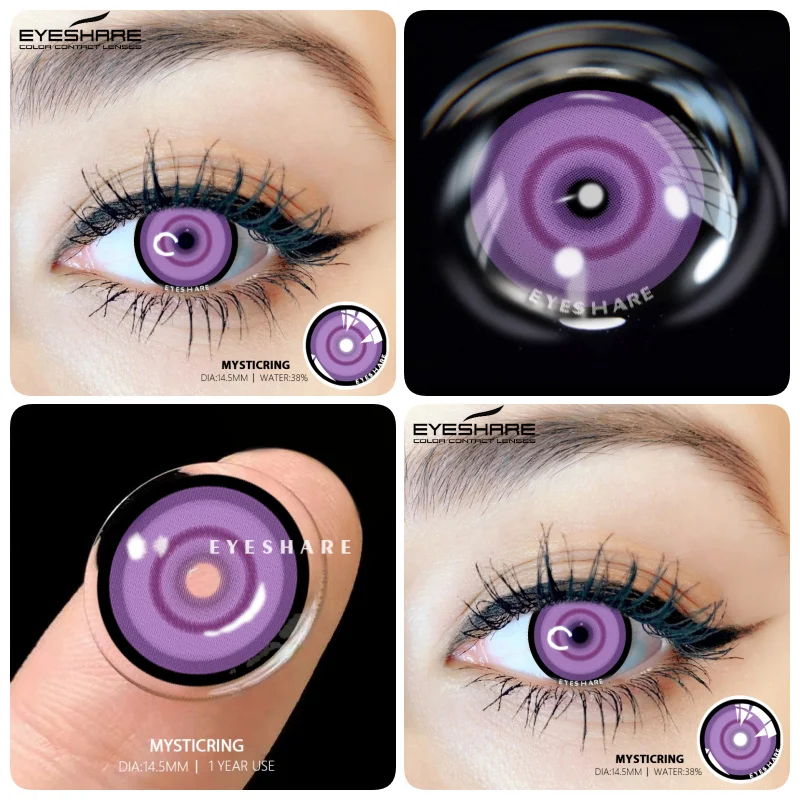 EYESHARE 1 Pair Colored Contact Lenses For Eyes New Cosplay Colored Lenses Halloween Contacts Cosmetics Pupils Eye Color Lens