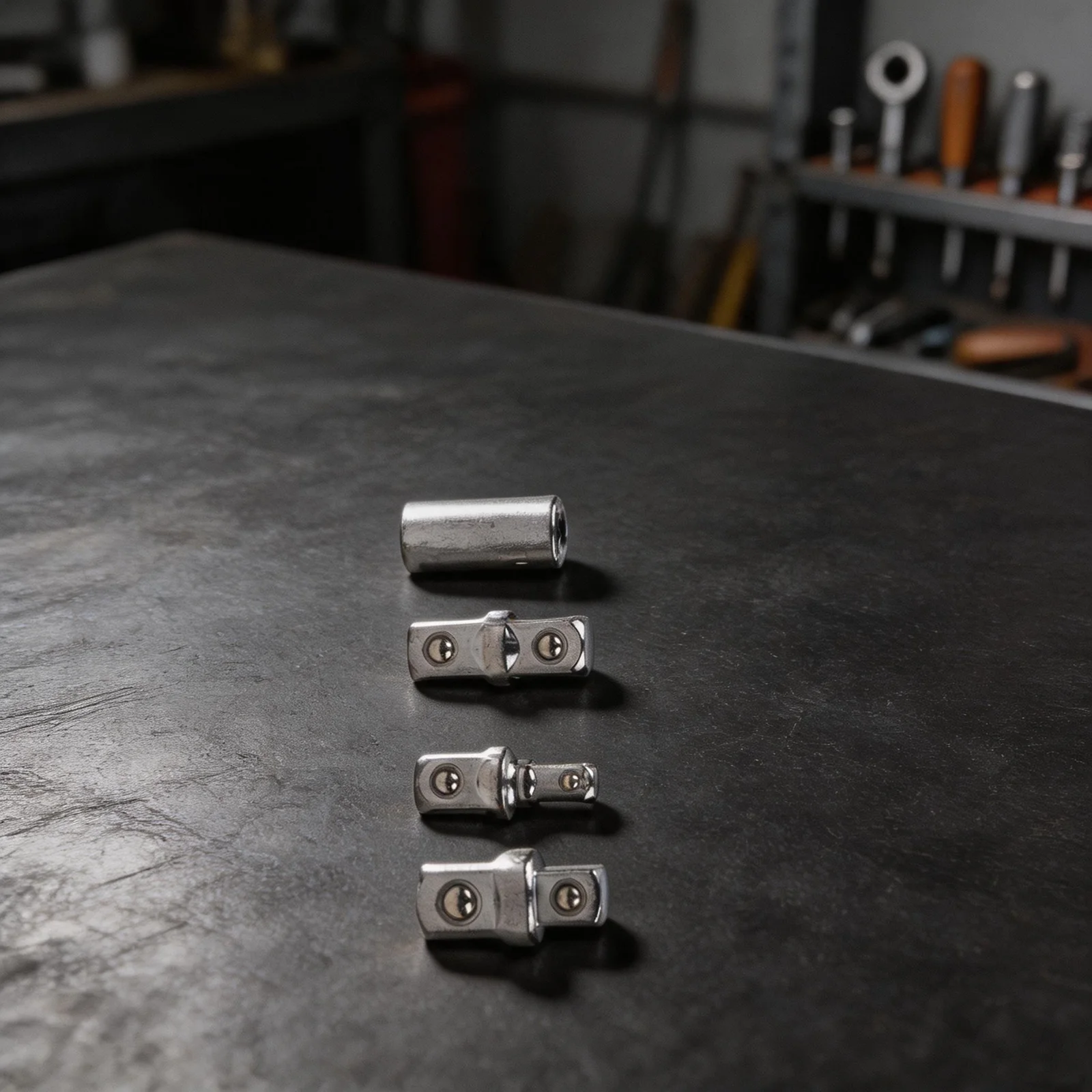 1/2 1/4 3/8 Inch Square Drive Adapters with Dual Head Layout for Switching Between Square and Hexagonal Drive Applications