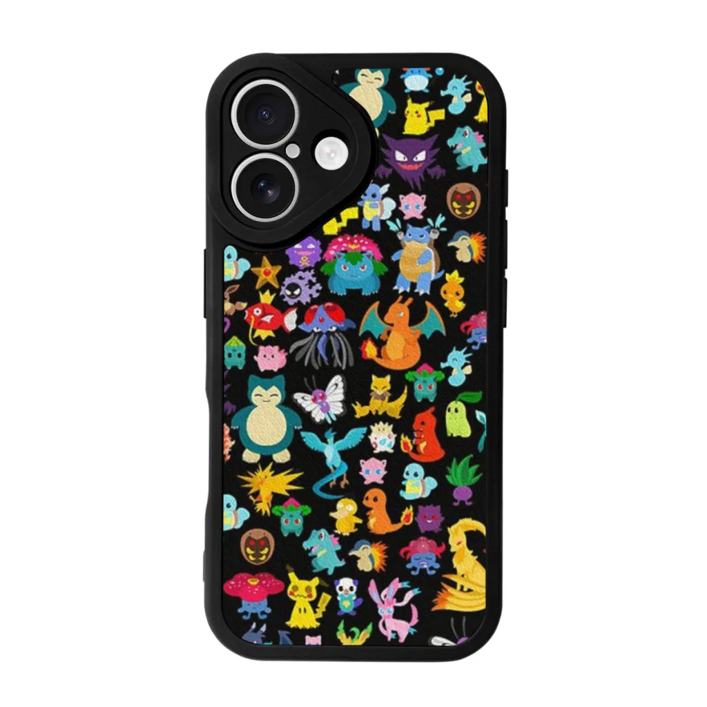 Phone Case For iPhone 16 Pro Max Silicone Skin Case Poke Collection