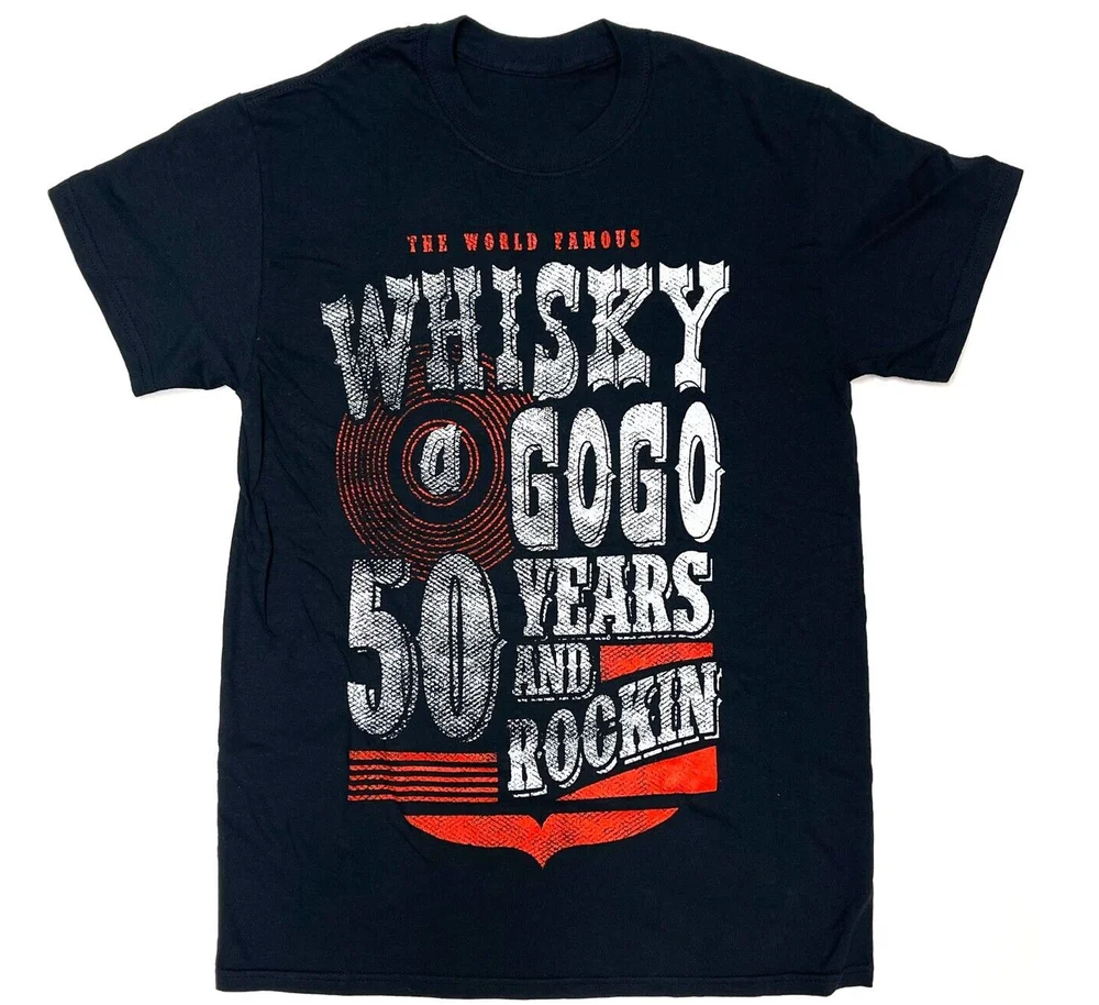 Whisky A Go Go Black 50 Years and Rocking T Shirt S-4XL NL2654