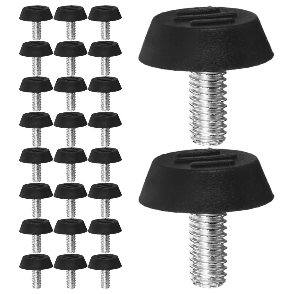 60Pcs Adjustable Glide Feet for Furniture Table Chair Cabinet Legs Non-Slip Floor Protectors Stable Support on Uneven Floors