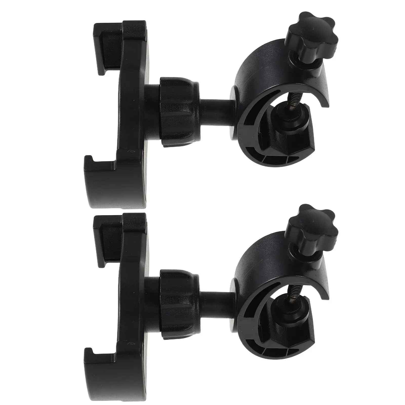 2pcs C-clamp Base Phone Stand Rotatable Tripod Mount Phone Holder Mic Stand Bracket Clip Support Adapter For Live Streaming