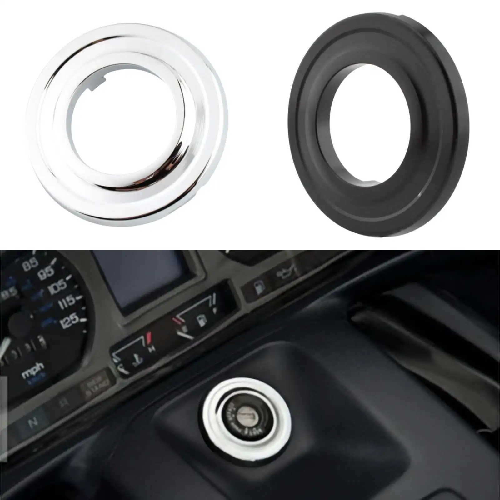 For Honda Goldwing GL1500 1988–2000 Aluminum Motorcycle Key Switch Ignition Key Hole Cover Keyhole Decoration Ring