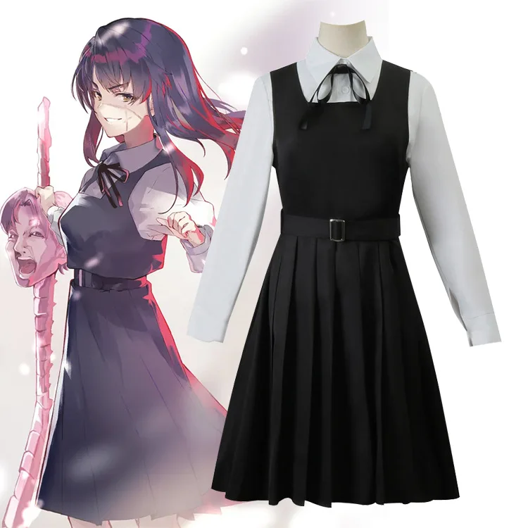 Uniforme negro de motosierra de Anime para hombre, Cosplay Mitaka Asa