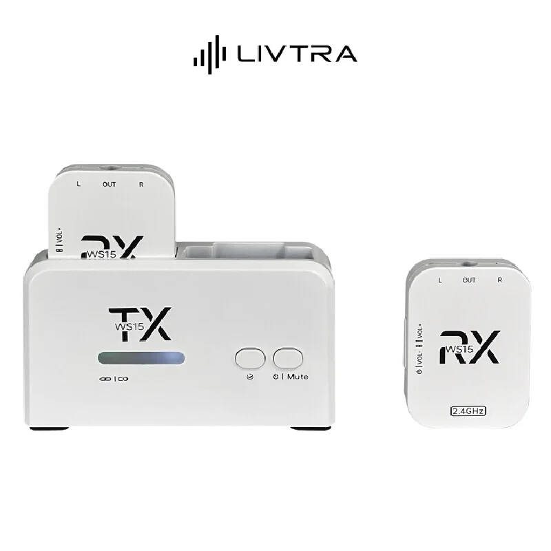 IVTRA WS15 Wireless In-ear Monitor 2.4G Stereo Audio Earpiece System for Stage Live Performance