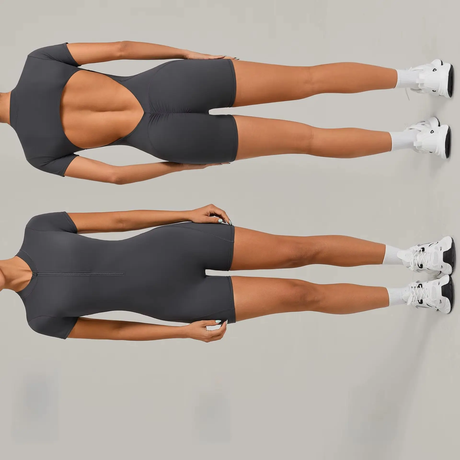 

Женский спортивный комбинезон-боди для фитнеса и йоги, цельный, без рукавов, с высокой эластичностью, для бега, с эффектом пуш-ап и подтяжки ягодиц