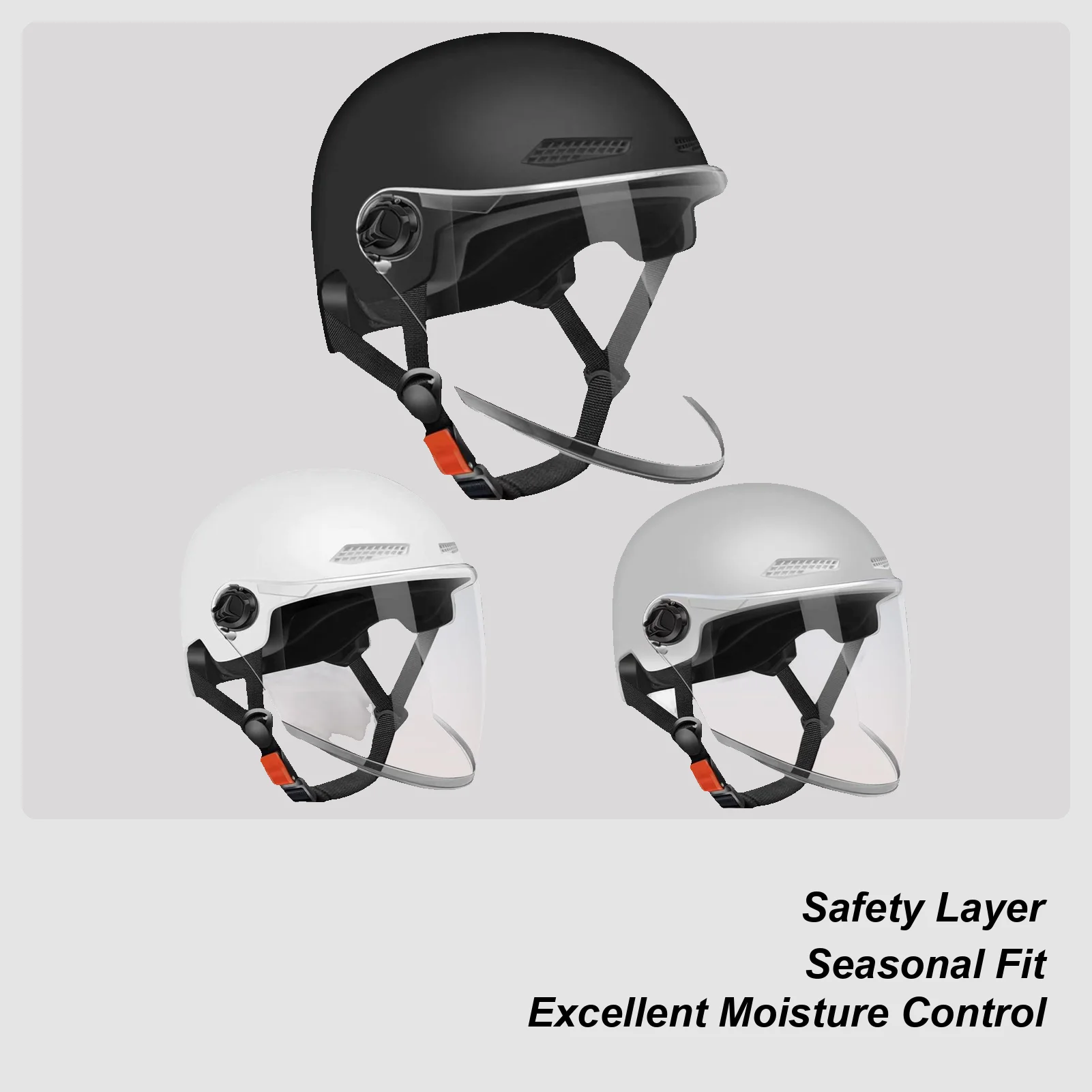 

Retro Motorcycle Half Helmet Open Face Sun Protection Quick Release Hat for Motor Scooter ATV Electric Bike Motocross Riding