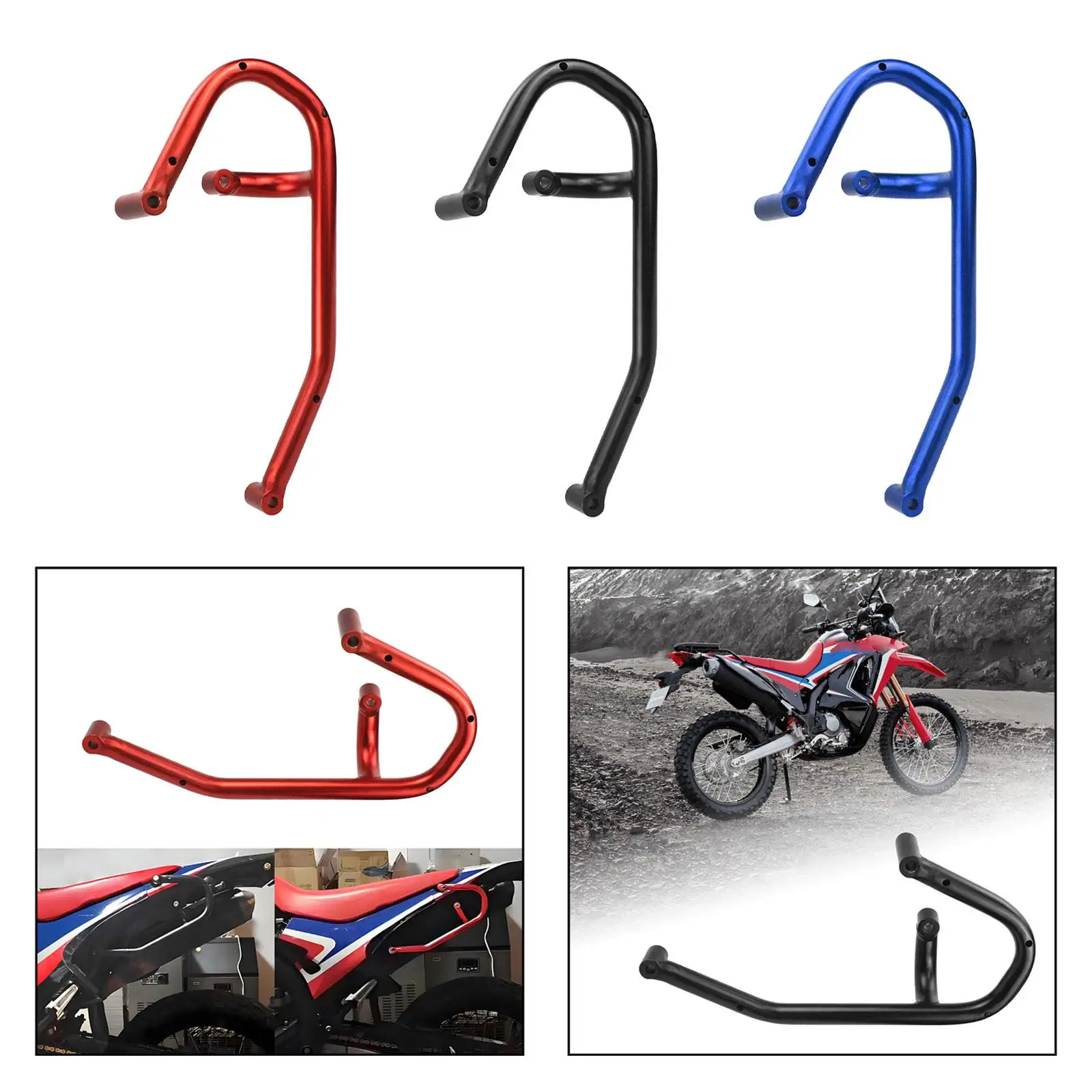 

Motorcycle Rear Passenger Pillion Grab Bar Rail Handle Maintenance Garage Upgrade for Honda CRF250L 2012-2016