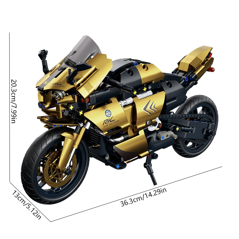 V4s Motorfiets Bouwstenenset, Super Racemodel met Display Stand, STEM Speelgoed voor Volwassenen & Kinderen, Cadeaus voor Jongens en Meisjes - afbeelding 1