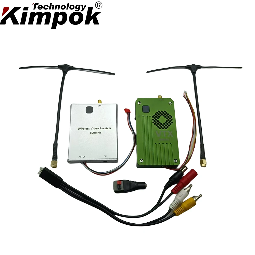 Transmisor y receptor de vídeo inalámbrico 800Mhz 8W Fpv Vtx Los para transmisión de imágenes