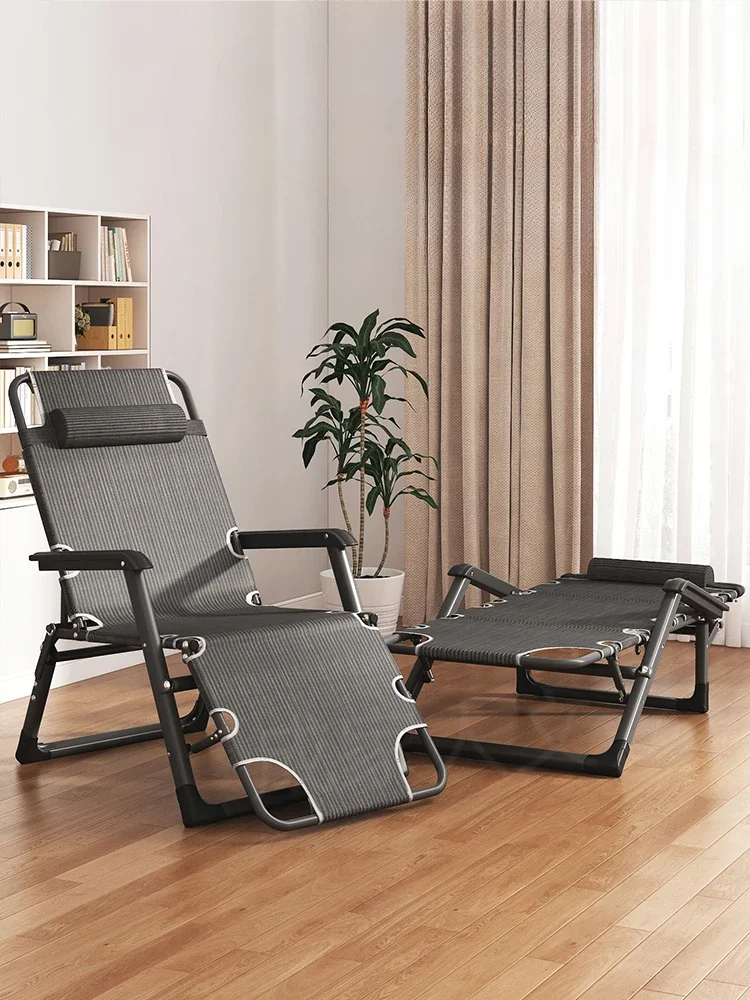 

Lunch break folding single artifact recliner balcony home leisure outdoor portable dual-purpose chair