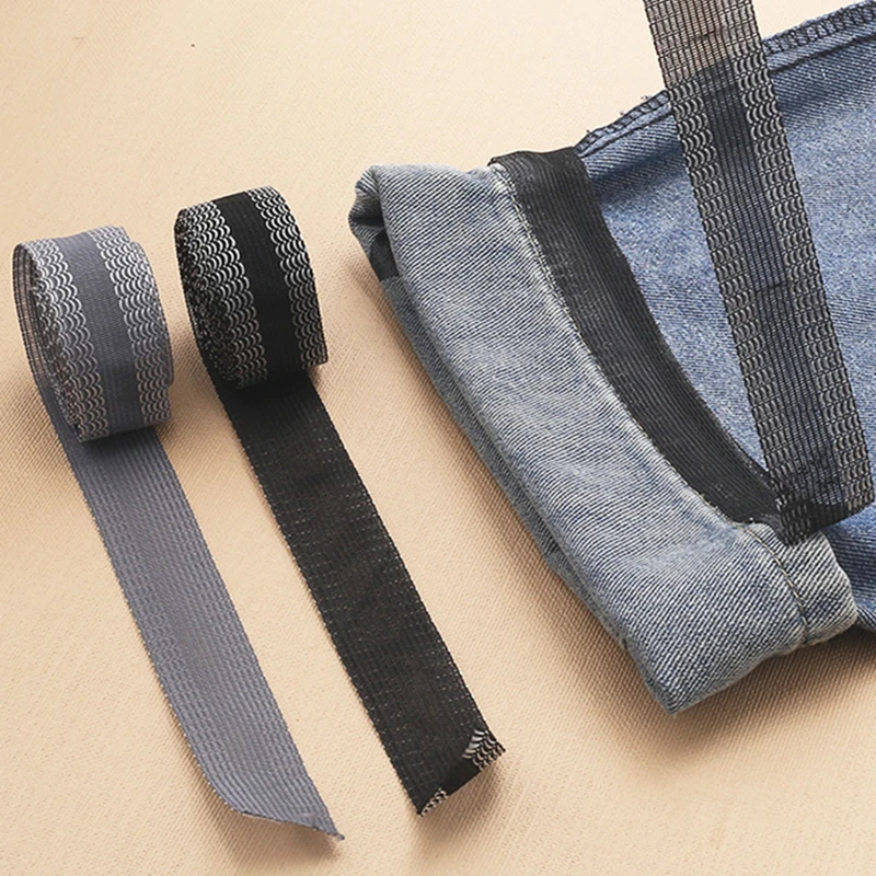 

0.5M-5M Hem Tape for Jeans Trousers Repair Paste Self-Adhesive Pants Paste Iron on Pants Edge Shorten Self-Adhesive Pants Mouth