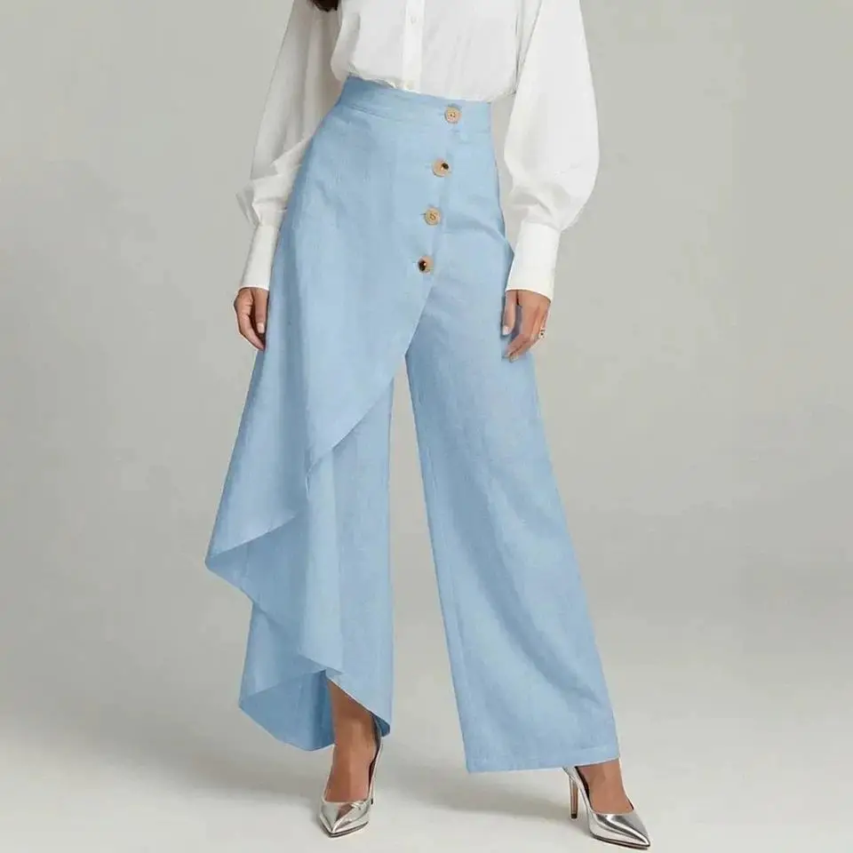 Pure Color Casual Pants 2026 Independent Station Cross-Border Style Zipper Tight Fit Straight Leg Polyester Fiber Universal Fit