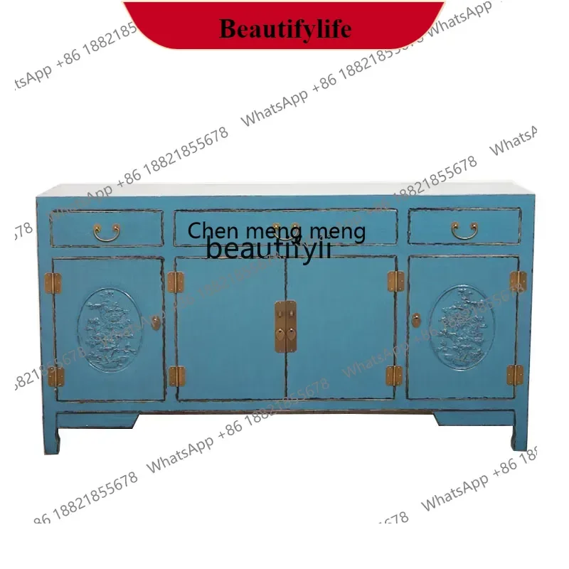 

G153 New Chinese Style Simple Dining Side Storage Cabinet Kitchen Tea Cupboard Entry Door Shoe Cabinet