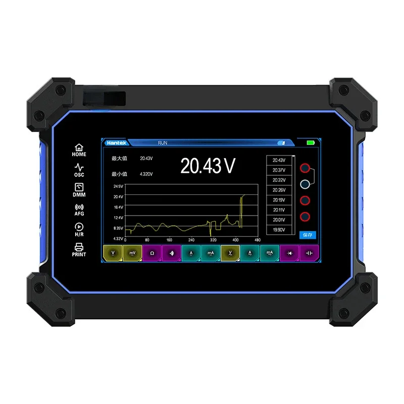 Digital Tablet Oscilloscope Dual Channel 110M Bandwidth 1gs Sampling Rate Small Handheld Tablet Oscilloscope