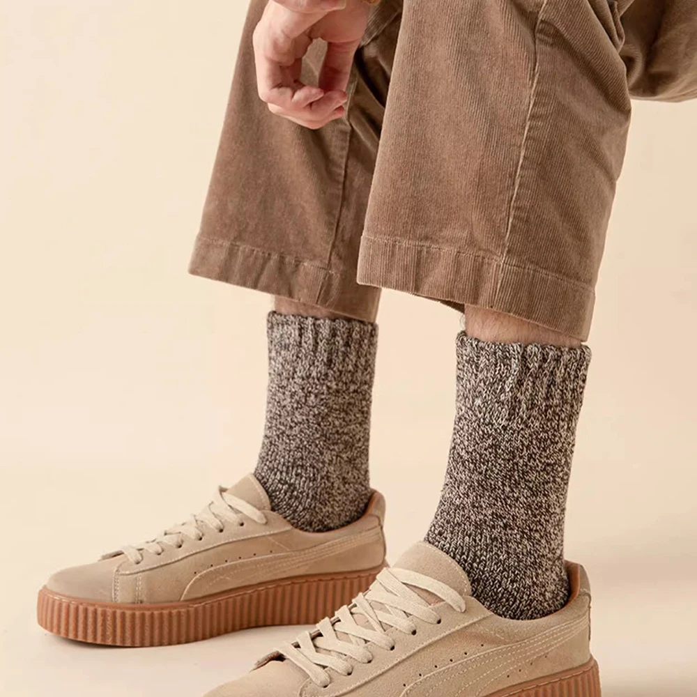 3 أزواج الشتاء منشفة سميكة الرجال الجوارب رجل الرياضة في الهواء الطلق الجوارب الطويلة مقاومة البرد الصقيع برهان الثلوج الجوارب للرجل هدية 39-44 #6