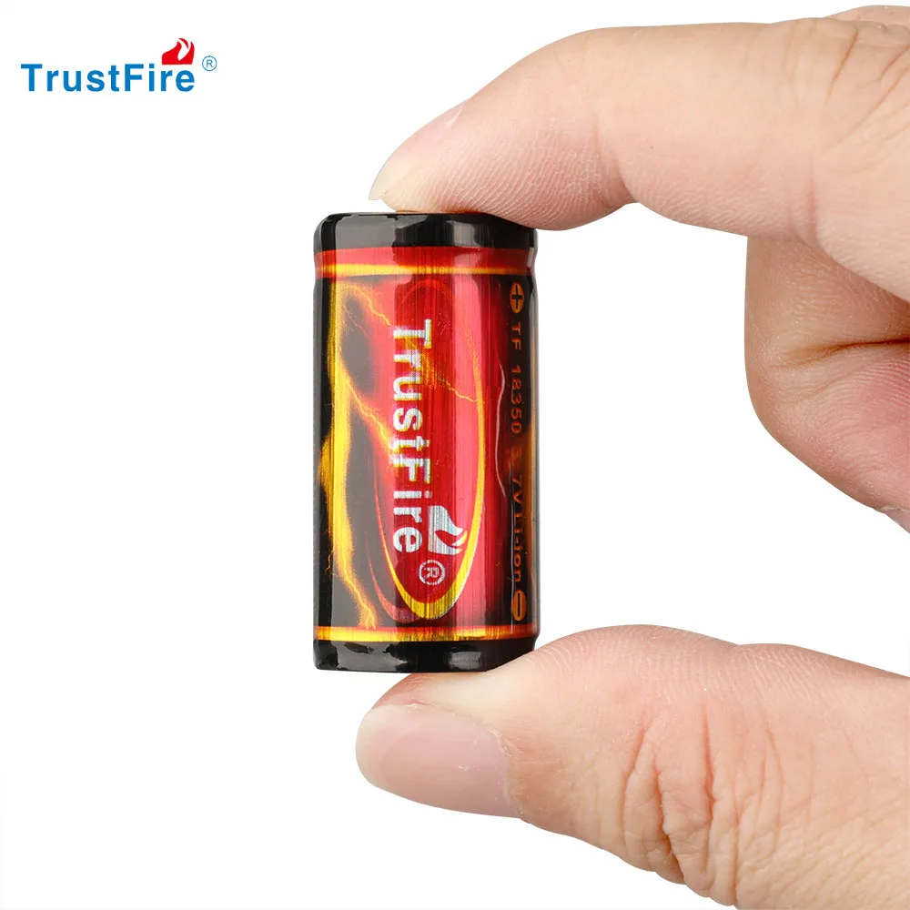 TrustFire 18350 900mAh Real capacity Lithium Ion Battery 3.7V Rechargeable Li-ion Cells For MT20 Flashlight Electric Toy ect