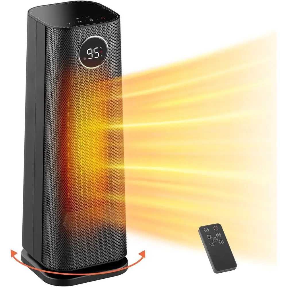 

Портативный электрический обогреватель для стола мощностью 1500 Вт с 24-часовым таймером и LED-дисплеем, для спальни или офиса