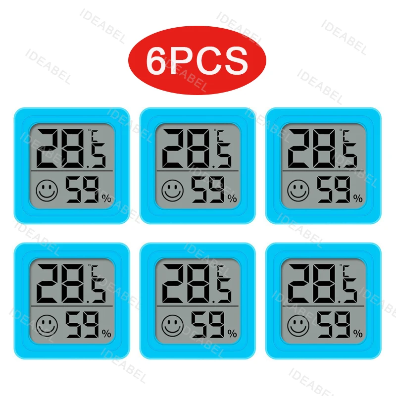 6-10PCS Digital Thermometer Hygrometer Indoor Room Electronic Temperature Humidity Meter Sensor Gauge Weather Station For Home ﻿