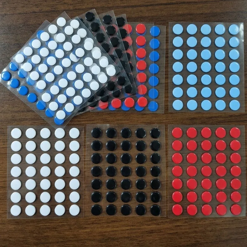 40PCS 6.5mm Diameter 0.8mm Thickness Small Dots Universal Mouse Skates For Logitech Rubberized Mouse Foot Glide Feet Sticker