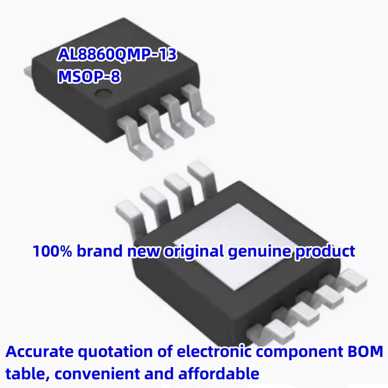 Original AL8860QMP-13 MSOP-8 silk screen AL8860Q LED driver chip mounting