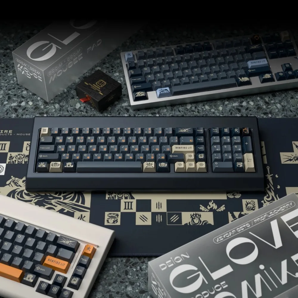 

Оригинальная заводская перчатка X Domikey Cherry Link Fire Keycap Cherry Profile ABS Keycap Аксессуары для механической клавиатуры на заказ