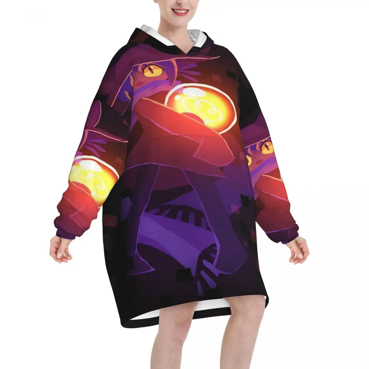 OneShots Niko Blanket Hoodie Oversized Wearable Sweatshirt Blanket Warm Gifts for Women Girls Girlfriend
