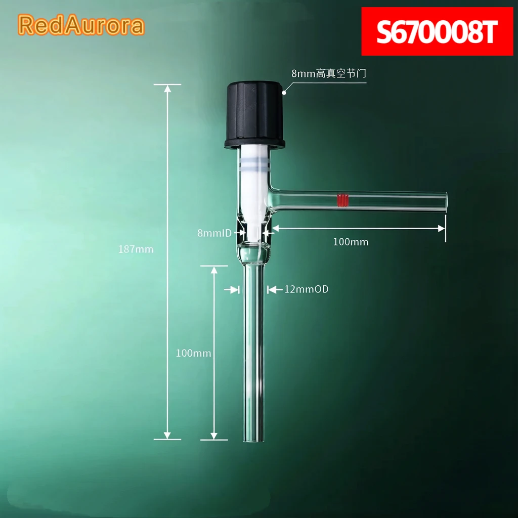 Fine Adjustable High Vacuum PTFE Fully Enclosed Valve, O-ring At TheTop, Valve, PTFE Protected , 90° Metering, S67-SYNTHWARE