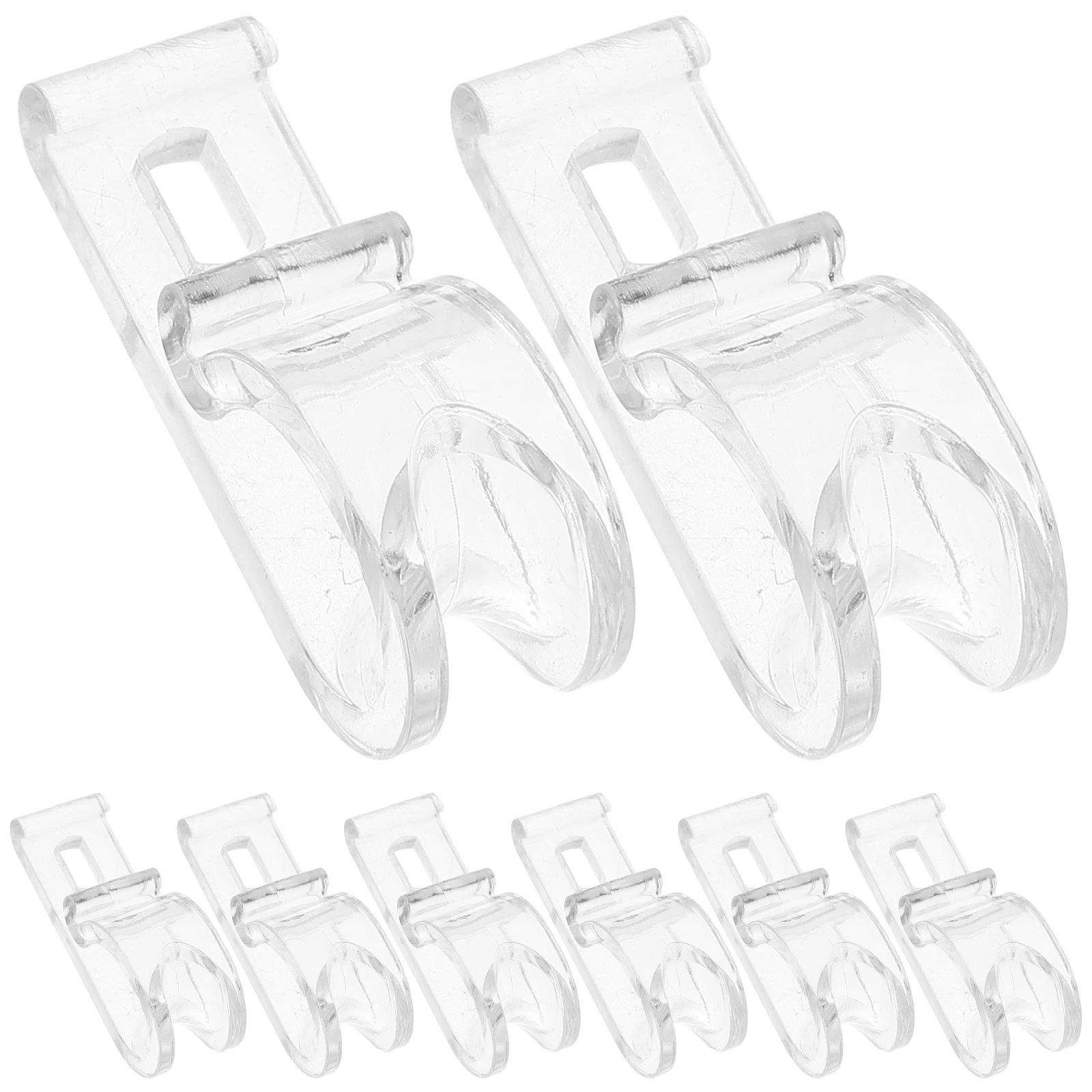 

Curtain Positioning Hook Transparent Roller Blind Chain Clips Sturdy Fixer for Beaded Chain Retainer Compatible with Roller