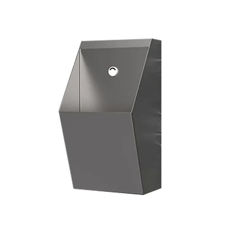 Cross-border light luxury 304 stainless steel urinal, wall-mounted induction bar hotel men's toilet urinal