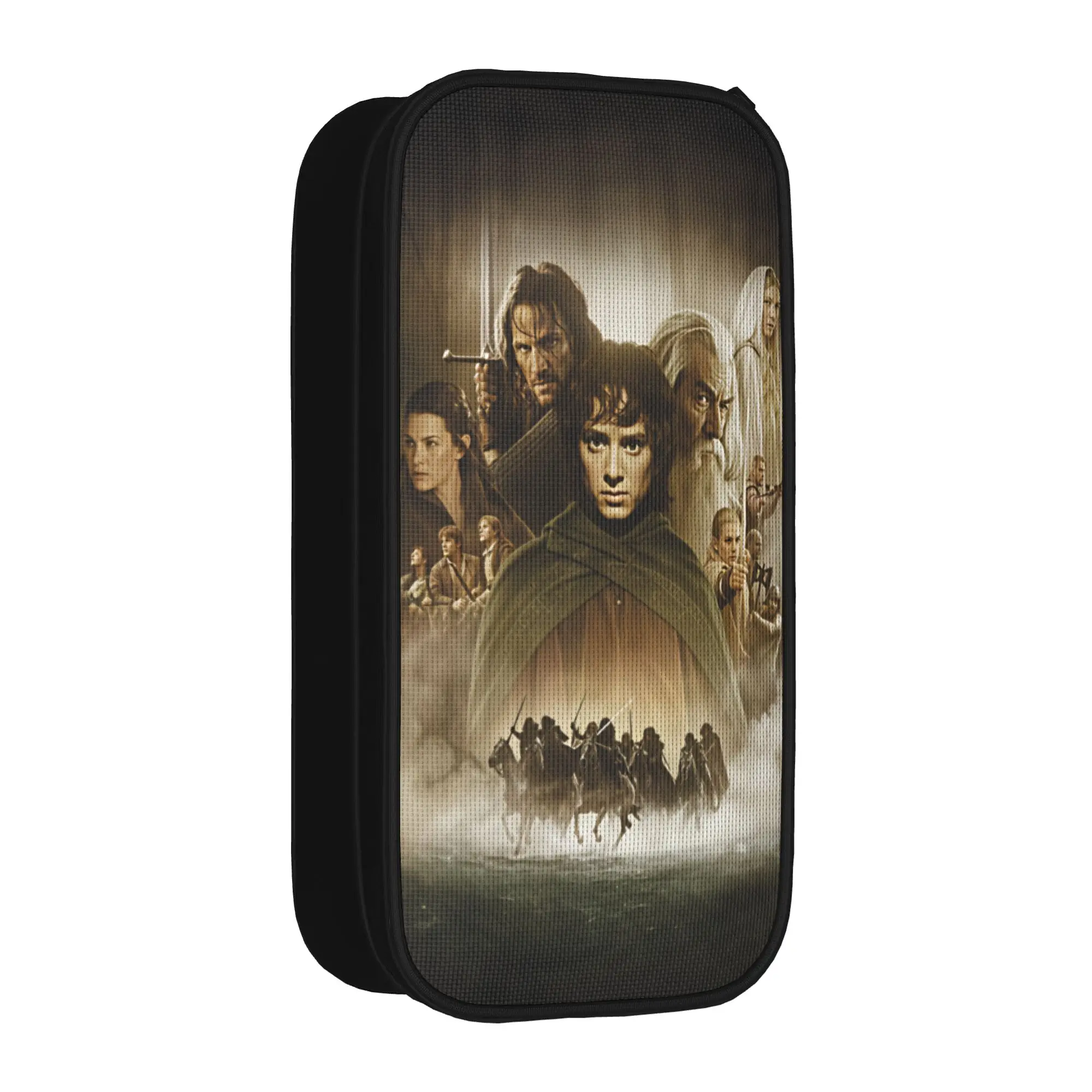Lords of the Rings Pencil Case  Large Pencil Pouch Boy Girl Canvas Kawaii School Pencil Cases Design Stationery