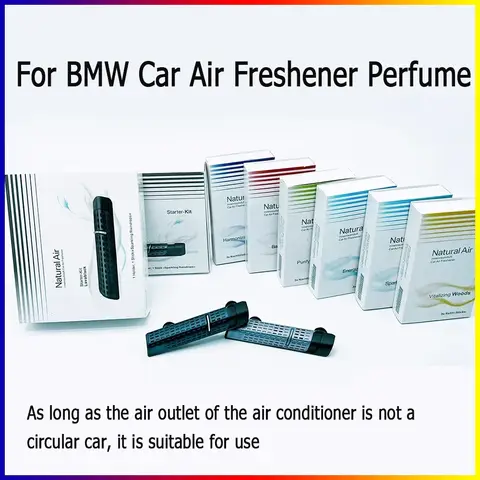 For BMW Car Air Freshener Perfume 5 Smell Original Air Outlet Aromatherapy Clip Auto Interior Accessories Solid Perfume