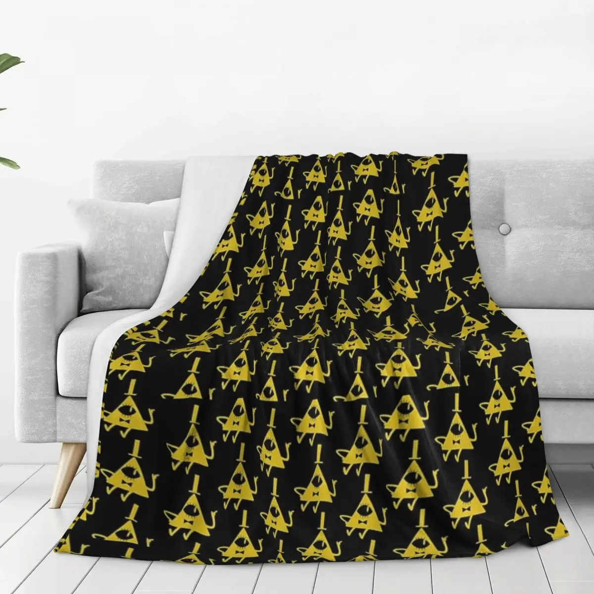 Bill Cipher Blanket Fleece Multi-function Throw Blankets Sofa Throw Blanket For Couch Bedding Outdoor Throws Bedspread Quilt