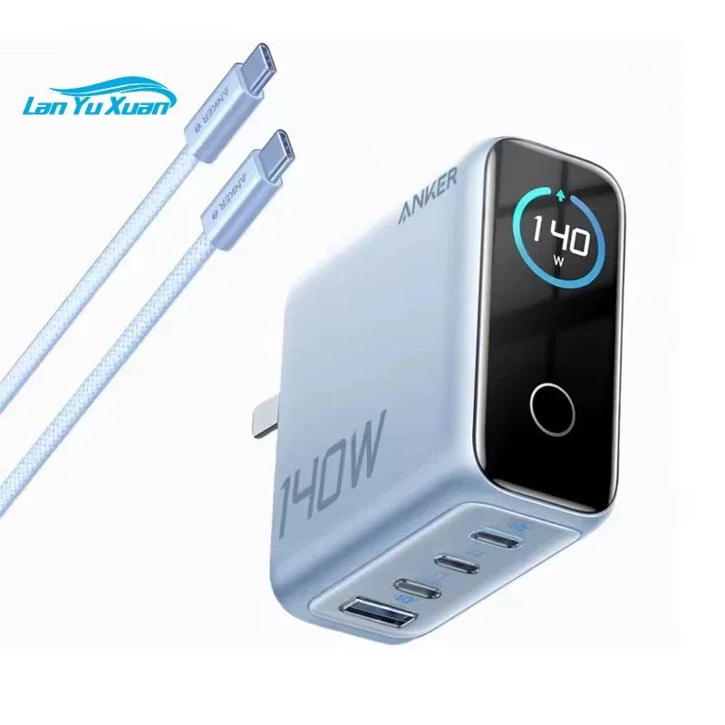 Anker ZOLO 140W GaN 4-Port Charger, PD 3.1 PPS Fast Charging Block with USB-C Cable for Laptop, MacBook, iPhone, Samsung, iPad view 4