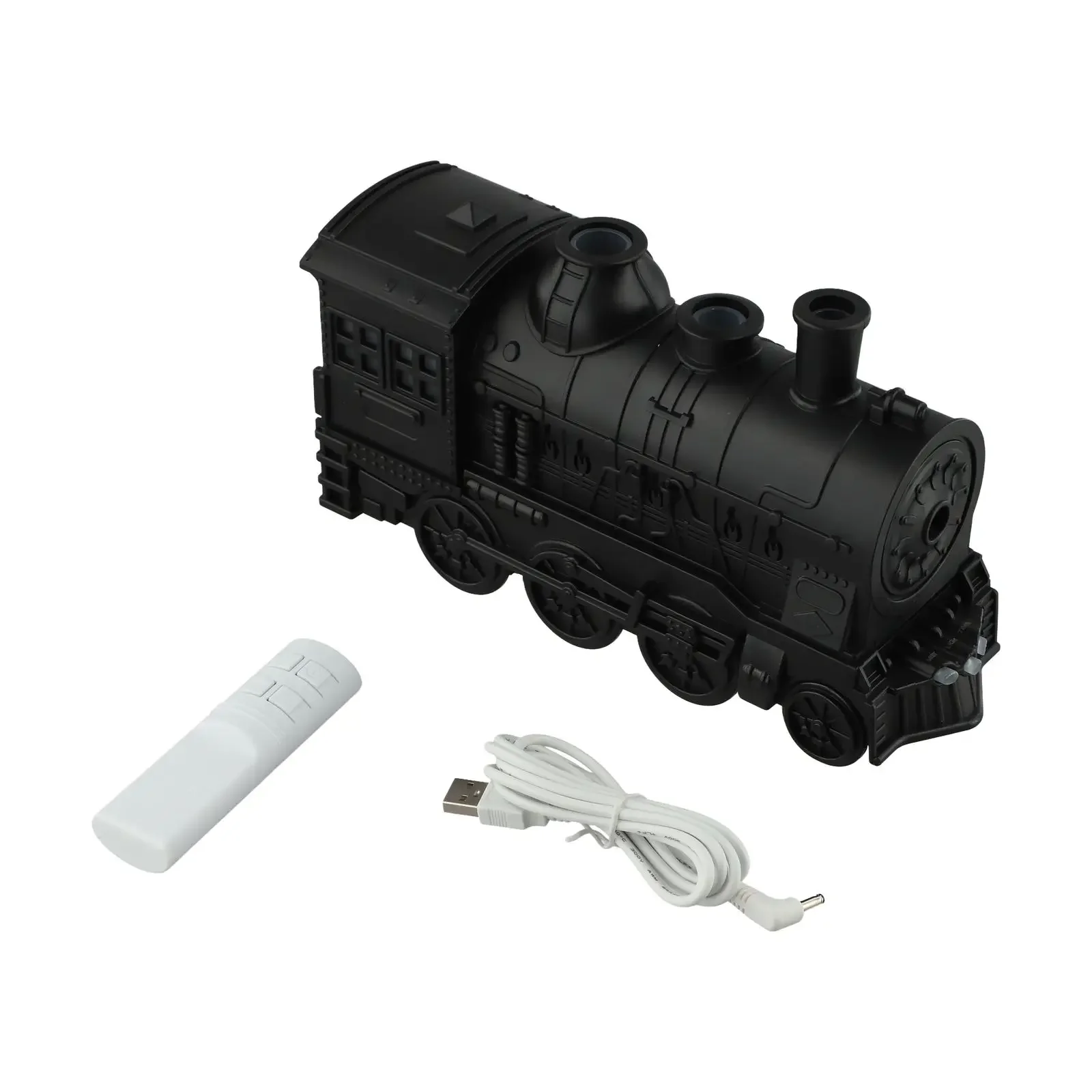 Unique Aromatherapy Humidifier Designed As A Classic Steam Locomotive; Features Safety Auto Shut Off And Ambient Light Modes