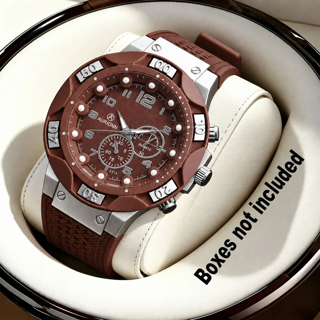 1Pc Fashionable Men's Watch, High-End and Stylish Wristwatch, Ins-Style, for Daily Commuting, Personalized Dial, Ideal for Valentine's Day, Father's Day, Halloween, Ramadan, Birthdays, Christmas, New Year, Everyday Wea
