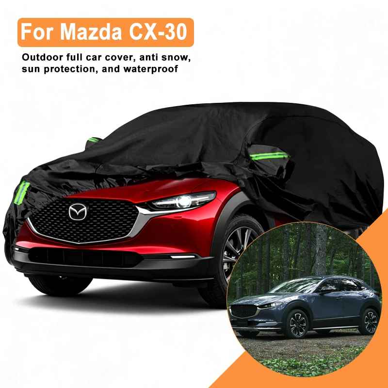 

For Mazda CX-30 Car Full Cover - Outdoor Waterproof Snowproof Sunshade, Winter & Summer All Weather Auto Protection Accessories
