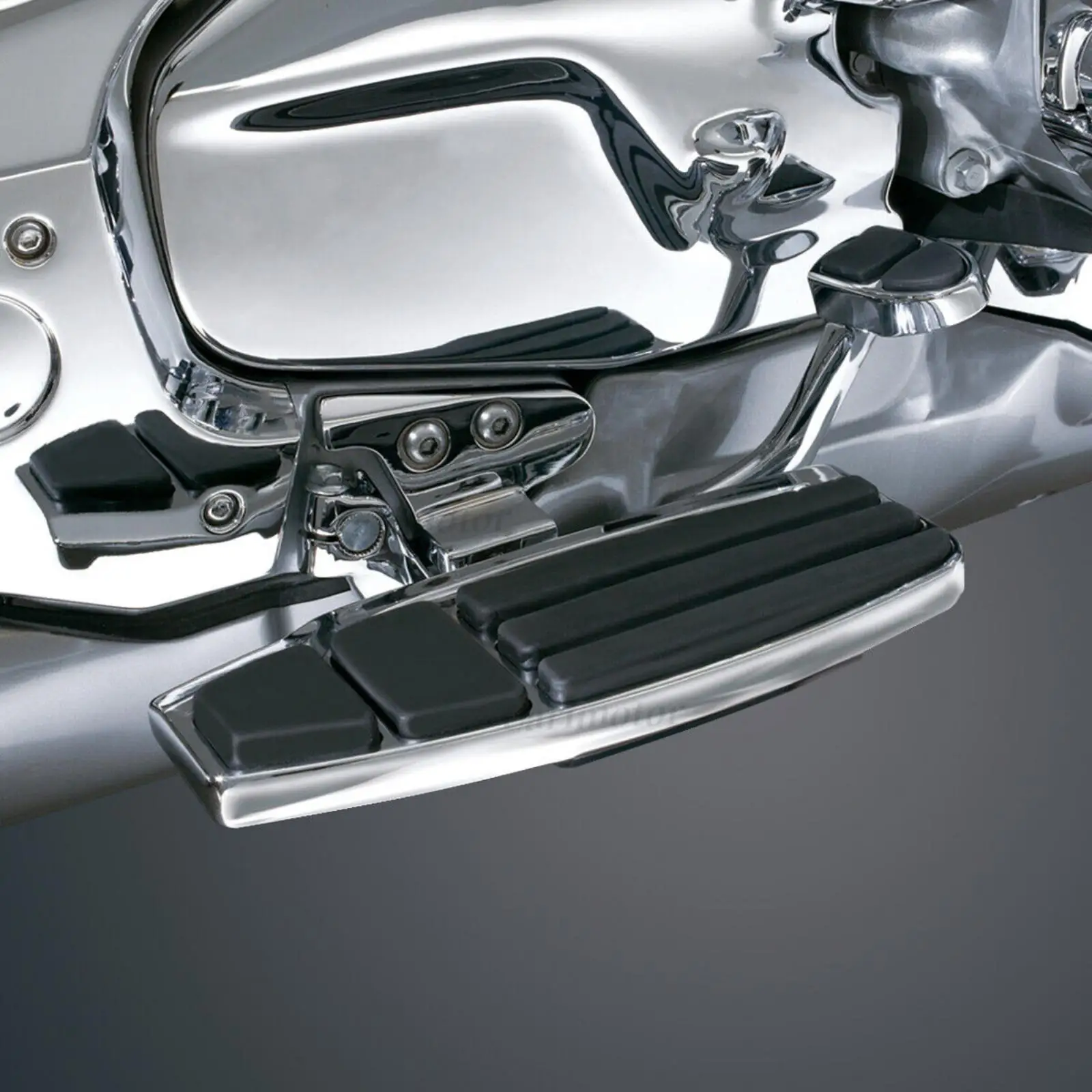 Plancher de marchepied conducteur chromé L & R, adapté pour Honda GoldOO1800 2001-17 Valkyrie