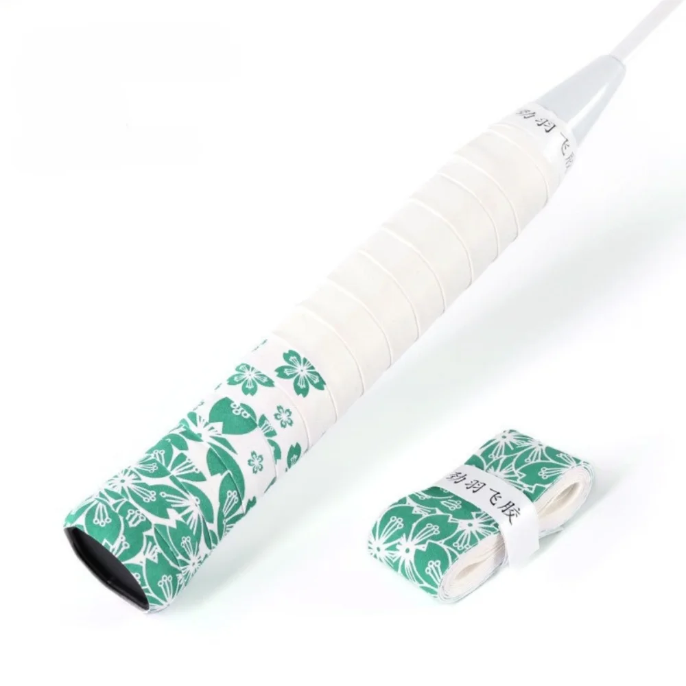 

Sakura Print Tennis Badminton Grip Tape Sweat-Absorbent Non-Slip Quickly Self-adhesive Grip Wear-resistant Shock-Absorbing