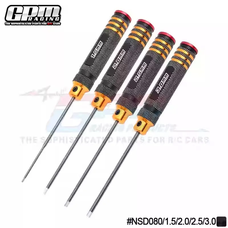 GPM Upgraded Parts US Metric Hexagon Handle 4-piece Set Hexagon 1.5/2.0/2.5/3.0mm