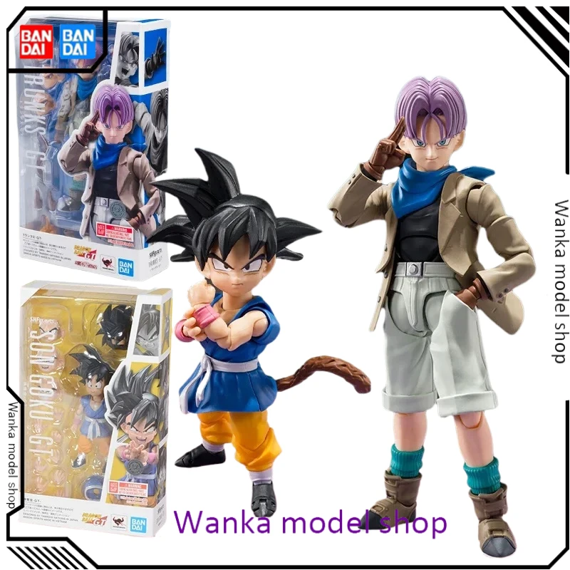 

Bandai In Stock Original S.H.Figuarts SHF Dragon ball TRUNKS GT full action anime model kit finished toy gift for kids