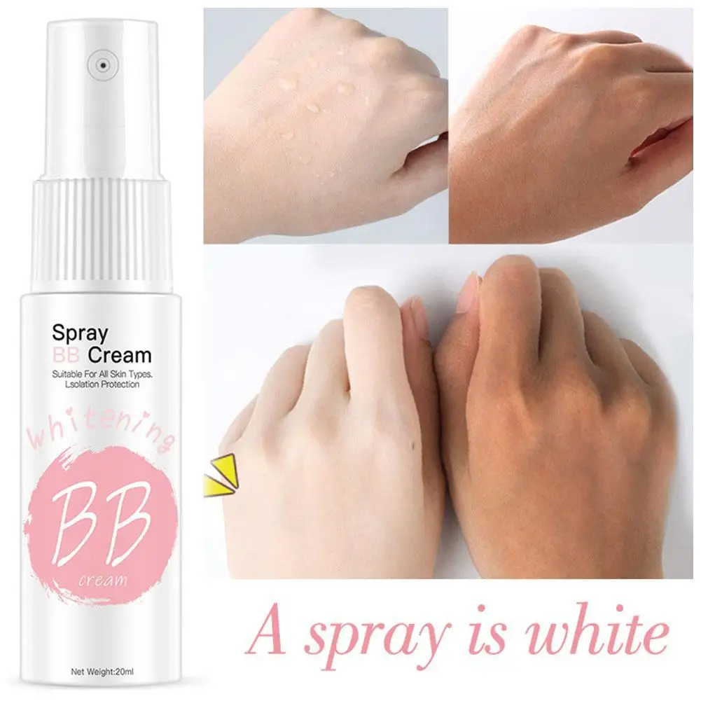 Whitening Moisturizing Base Spray BB Cream Concealer Brighten Face Beauty Skin Care Foundation Makeup 20ml Korean Cosmetics