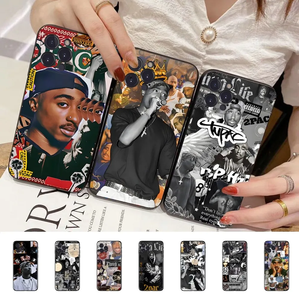 2-2PAC Rocky Rapper Phone Case For IPhone 16 15 14 11 12 13 Mini Pro XS Max Cover 6 7 8 Plus X Funda Shell