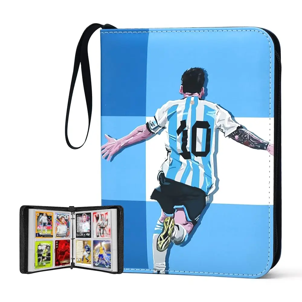

Портативный водонепроницаемый альбом на 400 карманов для футбольных карточек 2025-2026, съемные вкладыши для Topps Sp