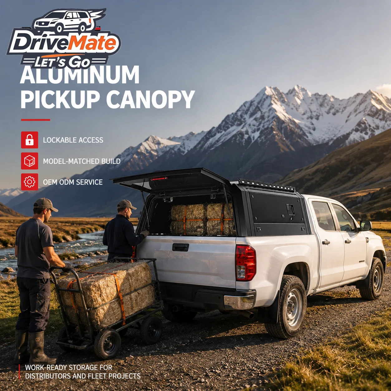 Bed cap Custom Made Aluminium Pickup Truck Canopy with Sliding Window No Drill Mounting for Ford Ranger XLT Secure Cargo Hauling