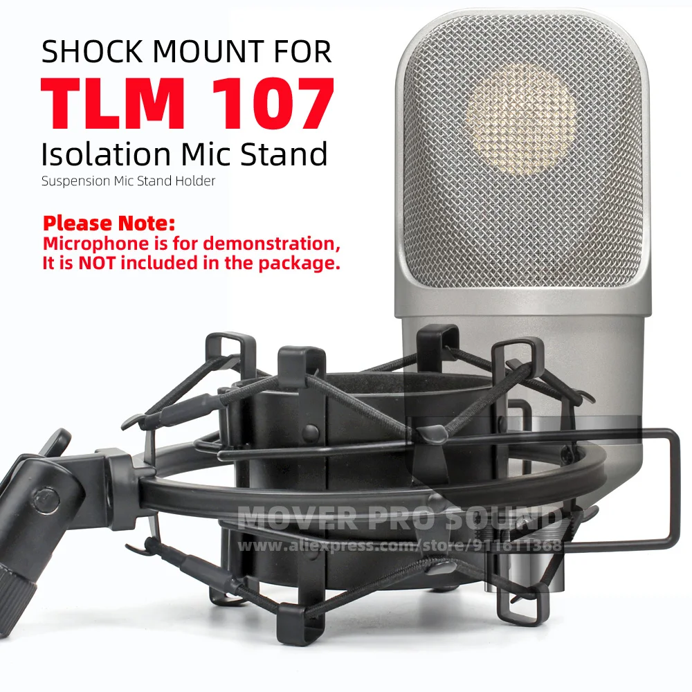 

Запчасти, противоударное изолирующее крепление для TLM 107 TLM107, зажим для подставки для микрофона, противоударный вибрационный кронштейн для микрофона-паука, держатель