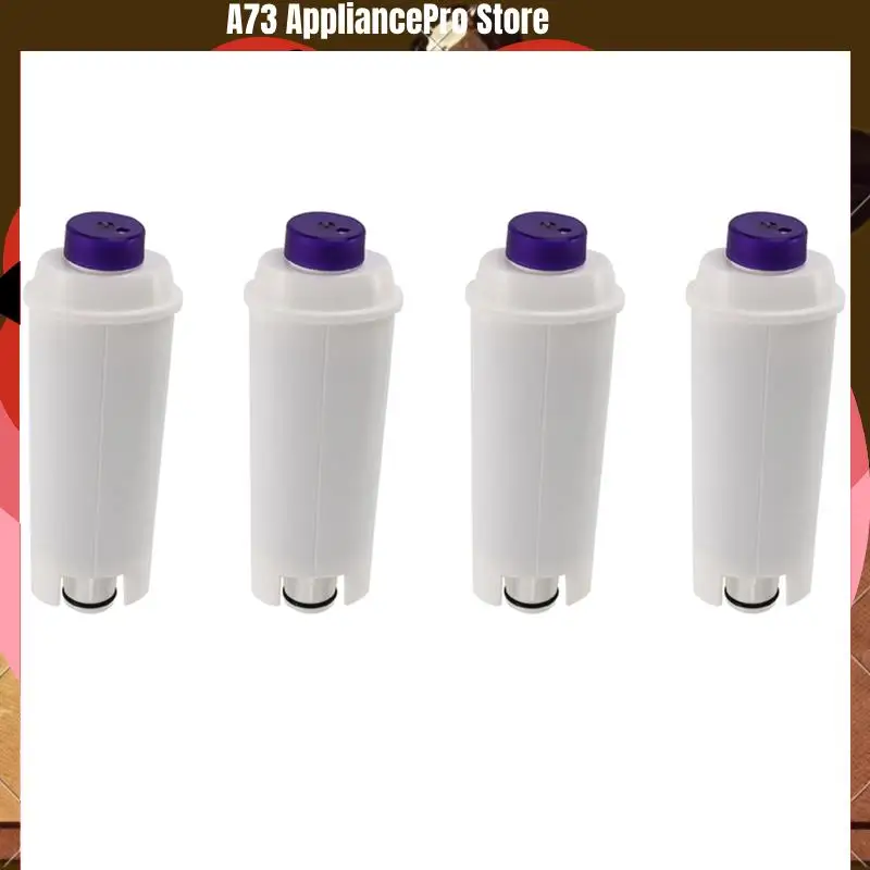 4X Coffee Machine Water Filter For Delonghi DLSC002 Filter Cartridge Compatible With ECAM, ETAM, EC680, EC800-A73Z